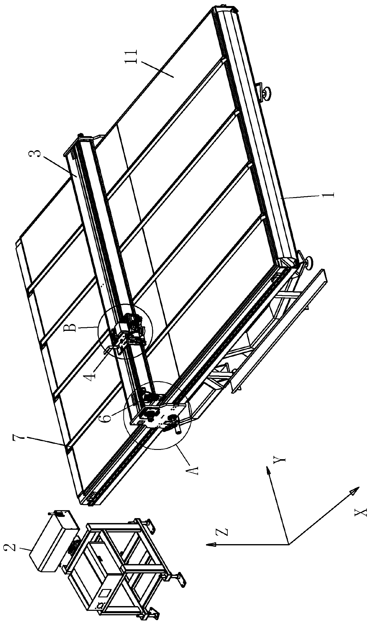 Full-automatic glass laser melting marking equipment and working method thereof