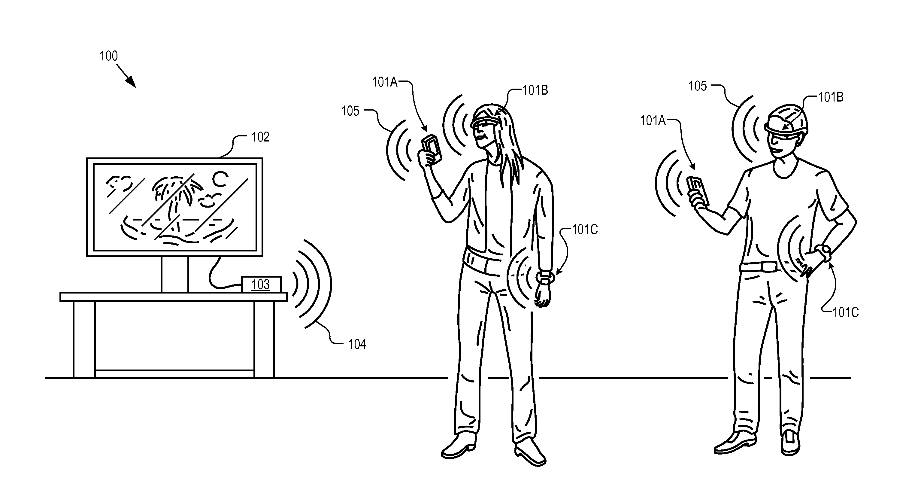 Streaming display data from a mobile device using backscatter  communications