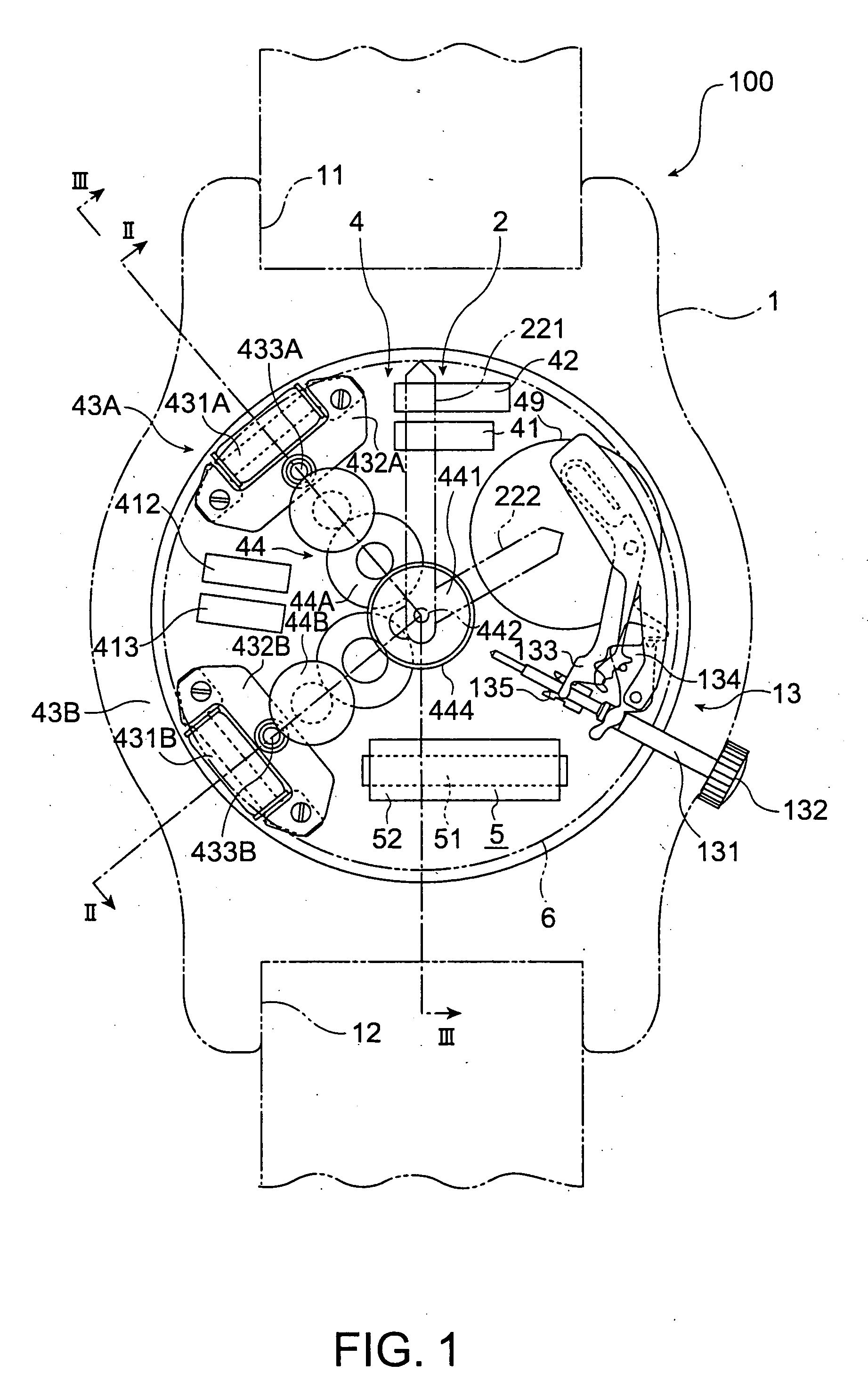 Electric watch with radio communication function