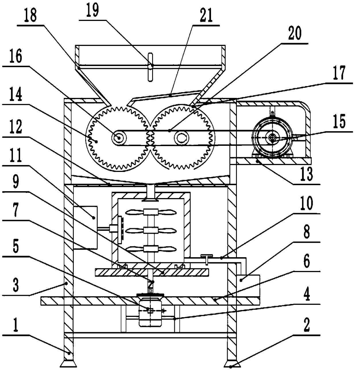 An efficient Chinese caterpillar fungus purification machine