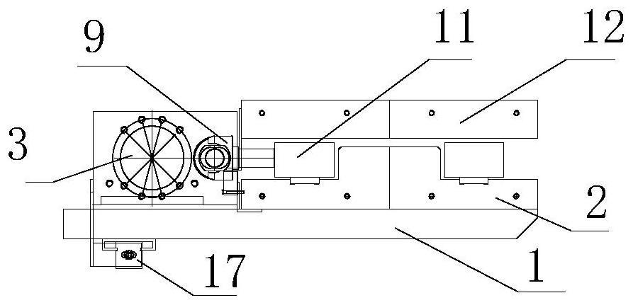 Servo sliding plate mechanism