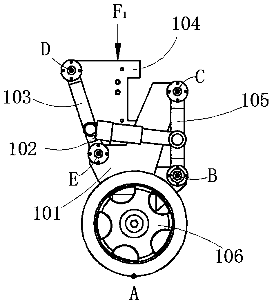 An active support obstacle avoidance device, a stair-climbing robot and a stair-climbing method