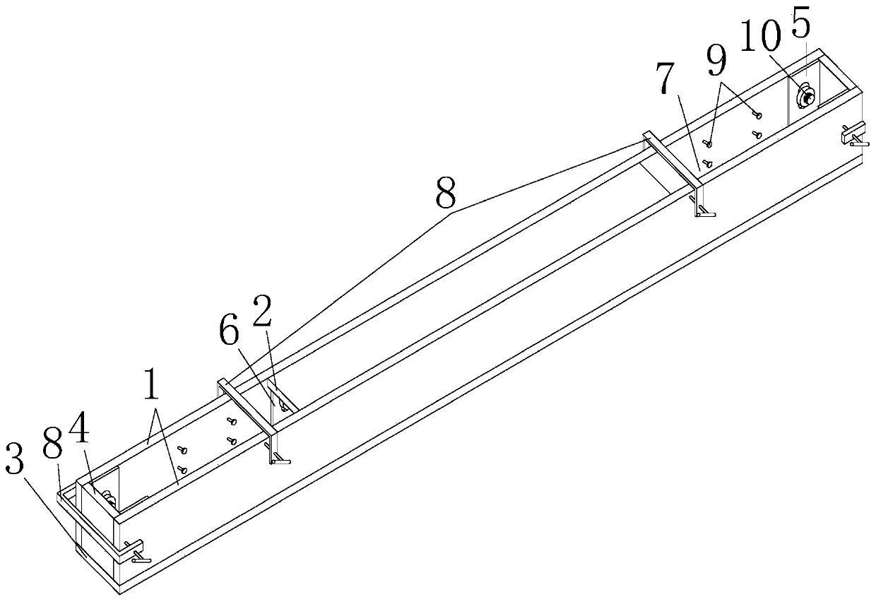 Manufacturing method of carbon fiber grid composite plate concrete continuous beam