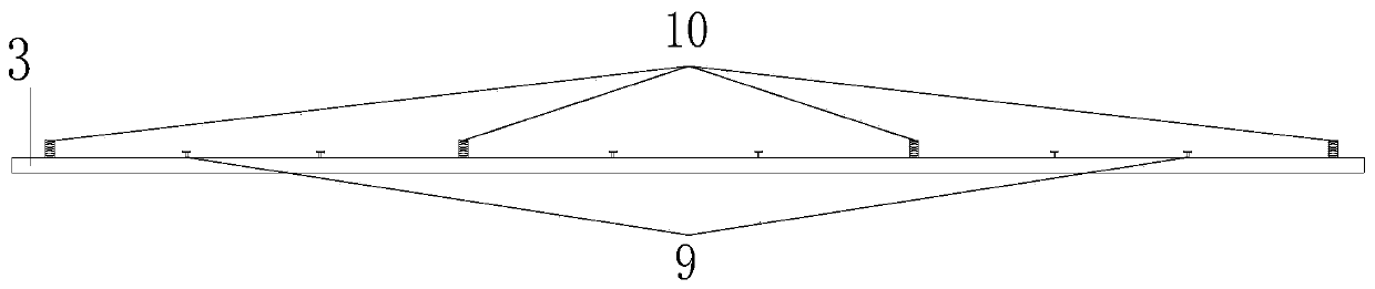 Manufacturing method of carbon fiber grid composite plate concrete continuous beam