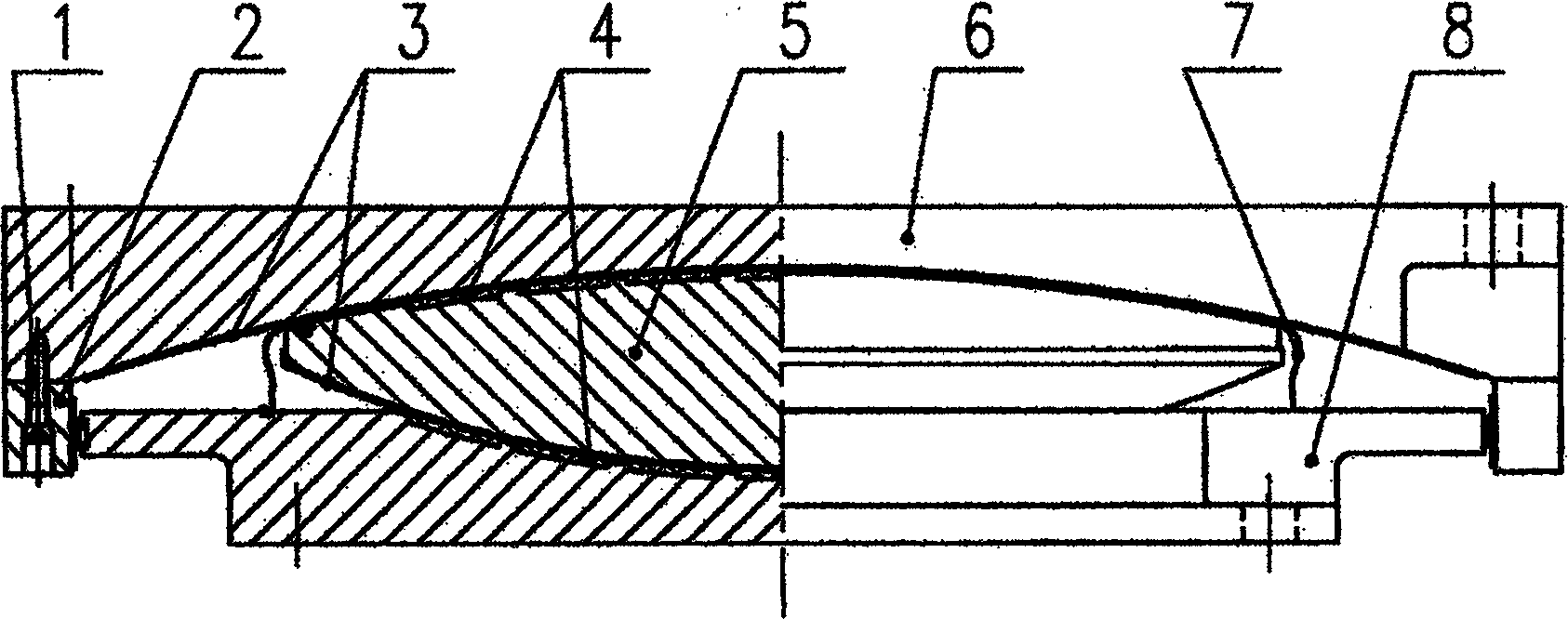 Hyperboloid spheroidal bearer of shock absorption and insulation