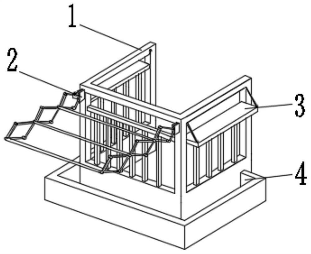 Building balcony guardrail