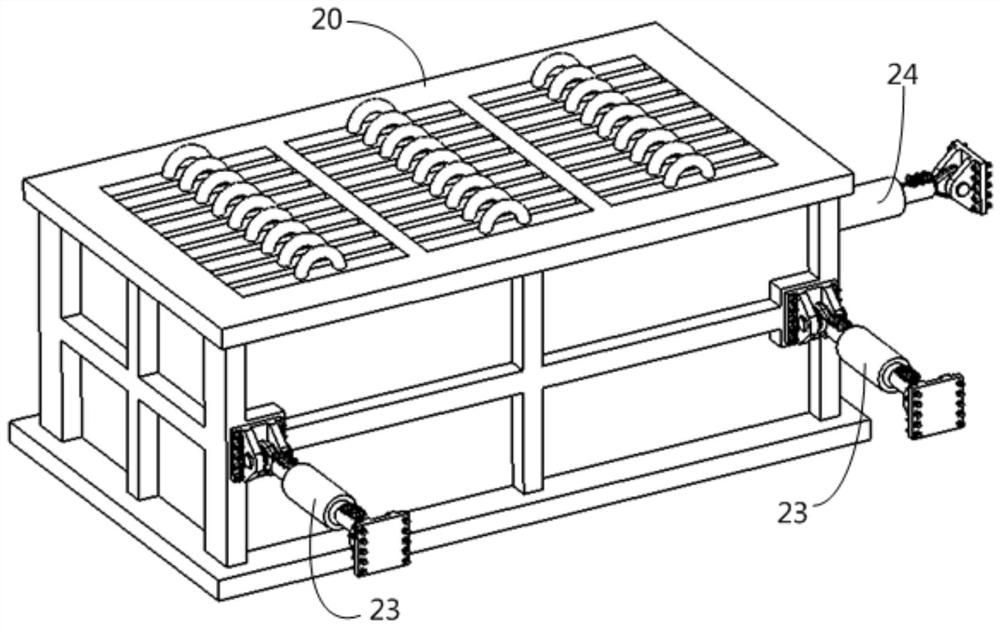 Testing device for wheel track system