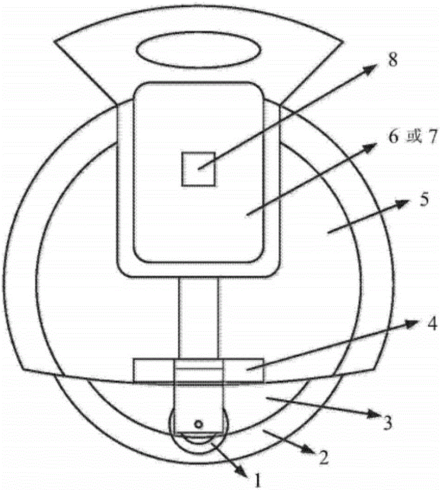 Self-balance manned electric single-wheel vehicle control method