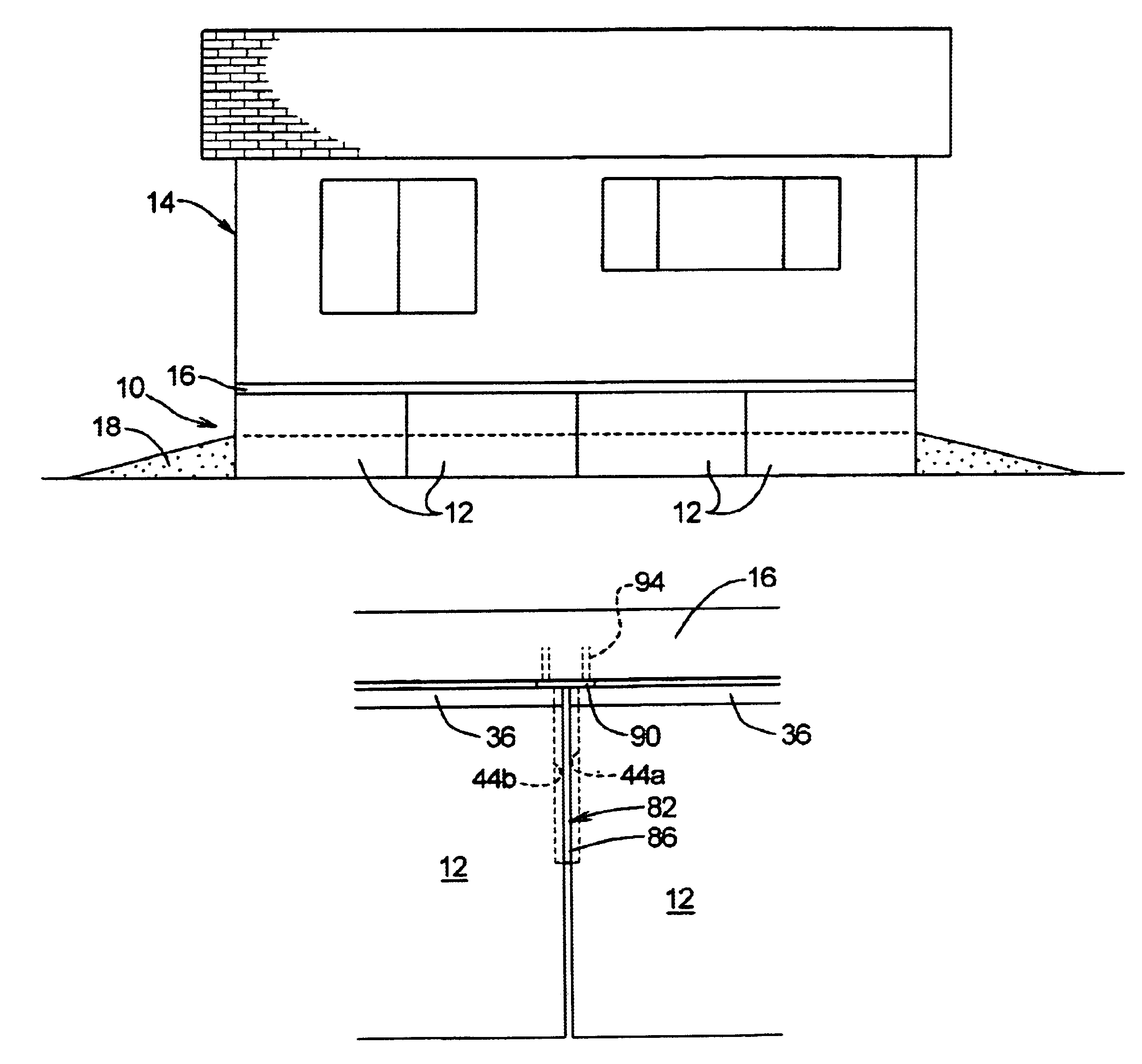 Concrete panel skirting system for manufactured homes and method for making the same