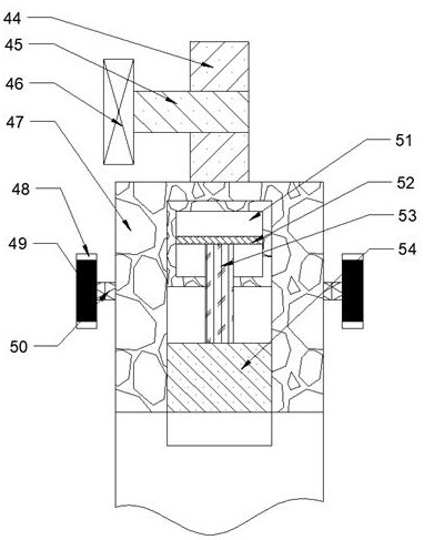 Recycling treatment device for waste steel bars generated in house removal process