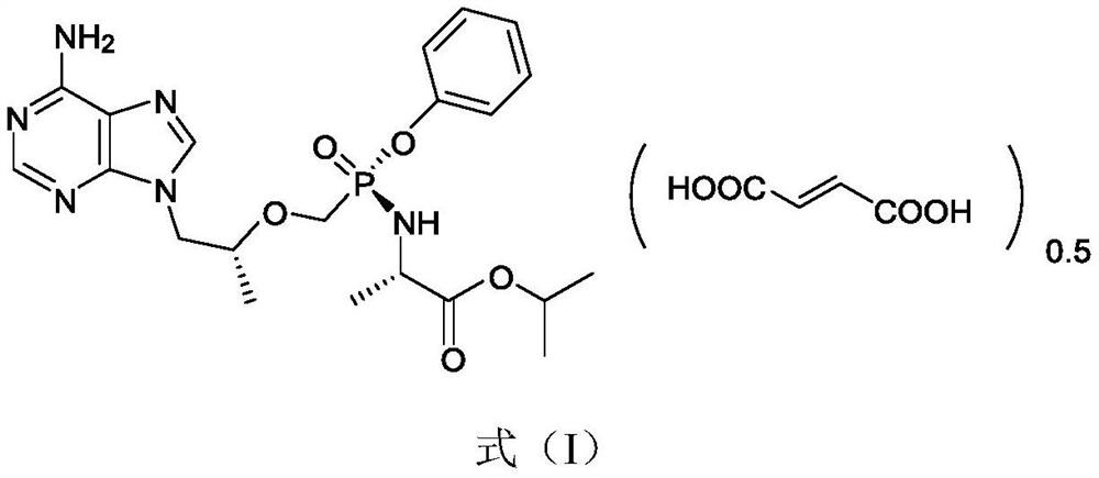 Crystal of tenofovir alafenamide hemifumarate and preparation method thereof