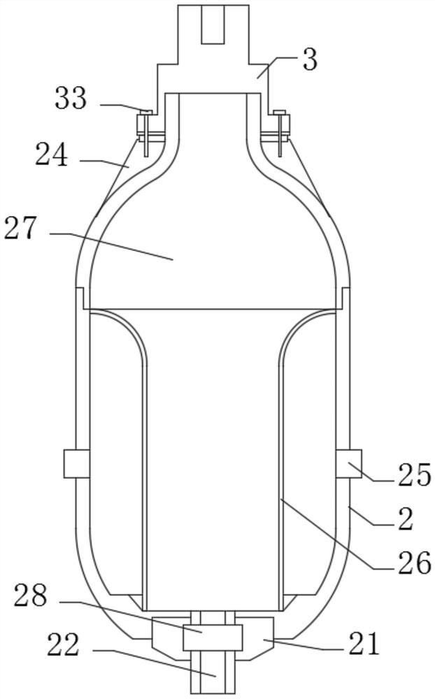 Alkali washing device for artificial diamond production