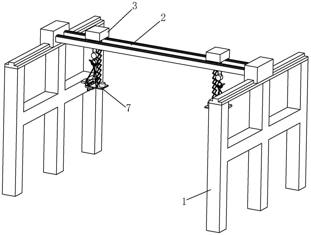 A concrete pipe pile spreader