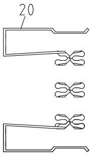 An x-shaped elastic support structure with a socket connector