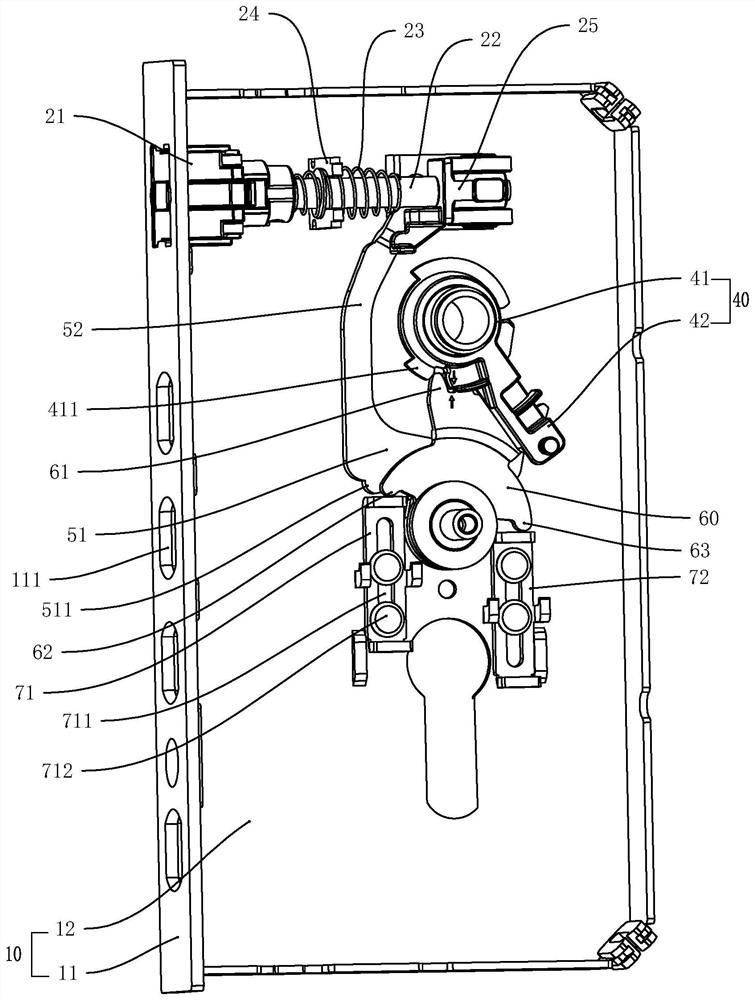 Mechanical unlocking and counter locking mechanism