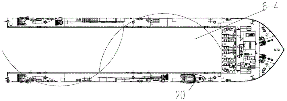 Vessel type for quick lift repair of faulty ships at sea