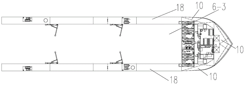 Vessel type for quick lift repair of faulty ships at sea