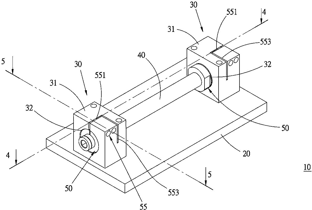 Stick-shaped motor stator fixing structure with axial pretension force