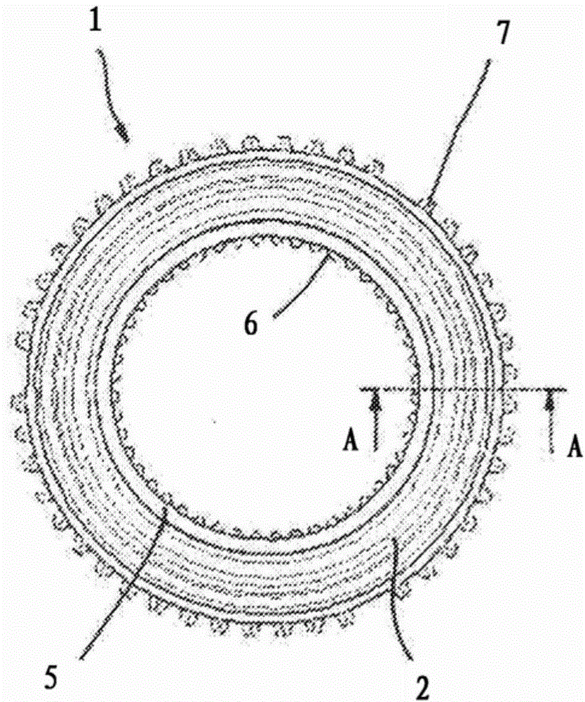 Clutch body of a synchronisation device of a variable speed transmission of a motor vehicle and method for the production thereof