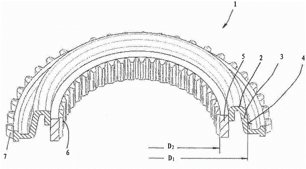 Clutch body of a synchronisation device of a variable speed transmission of a motor vehicle and method for the production thereof