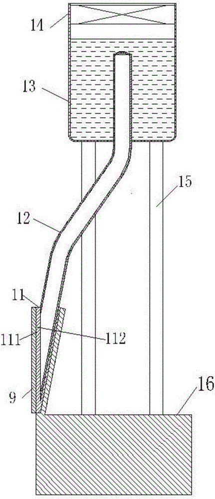 Liquid-cooled vertical heat conducting surface heat pipe radiator