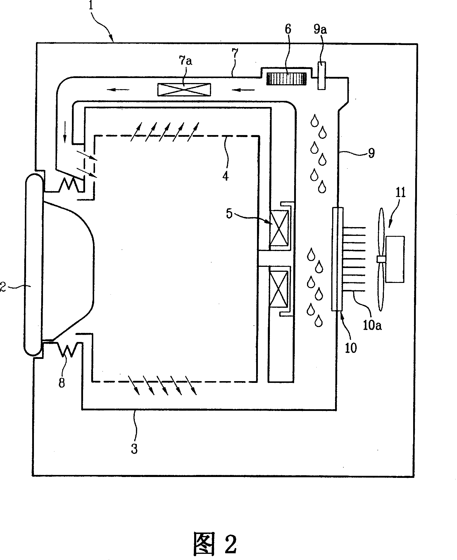 Drum washing machine with drying function