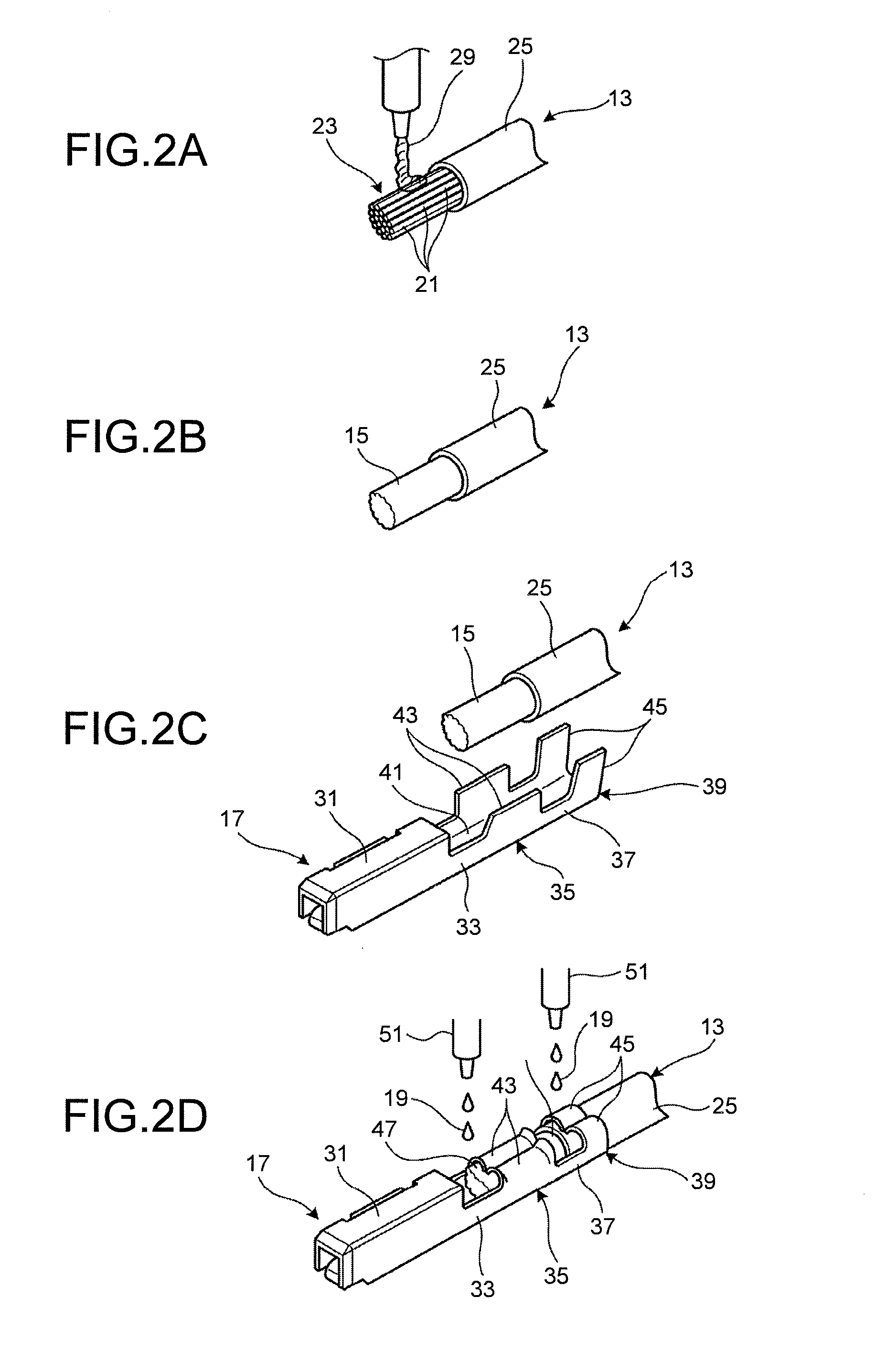 Aluminum electric wire with crimp-type terminal and method of manufacturing the same