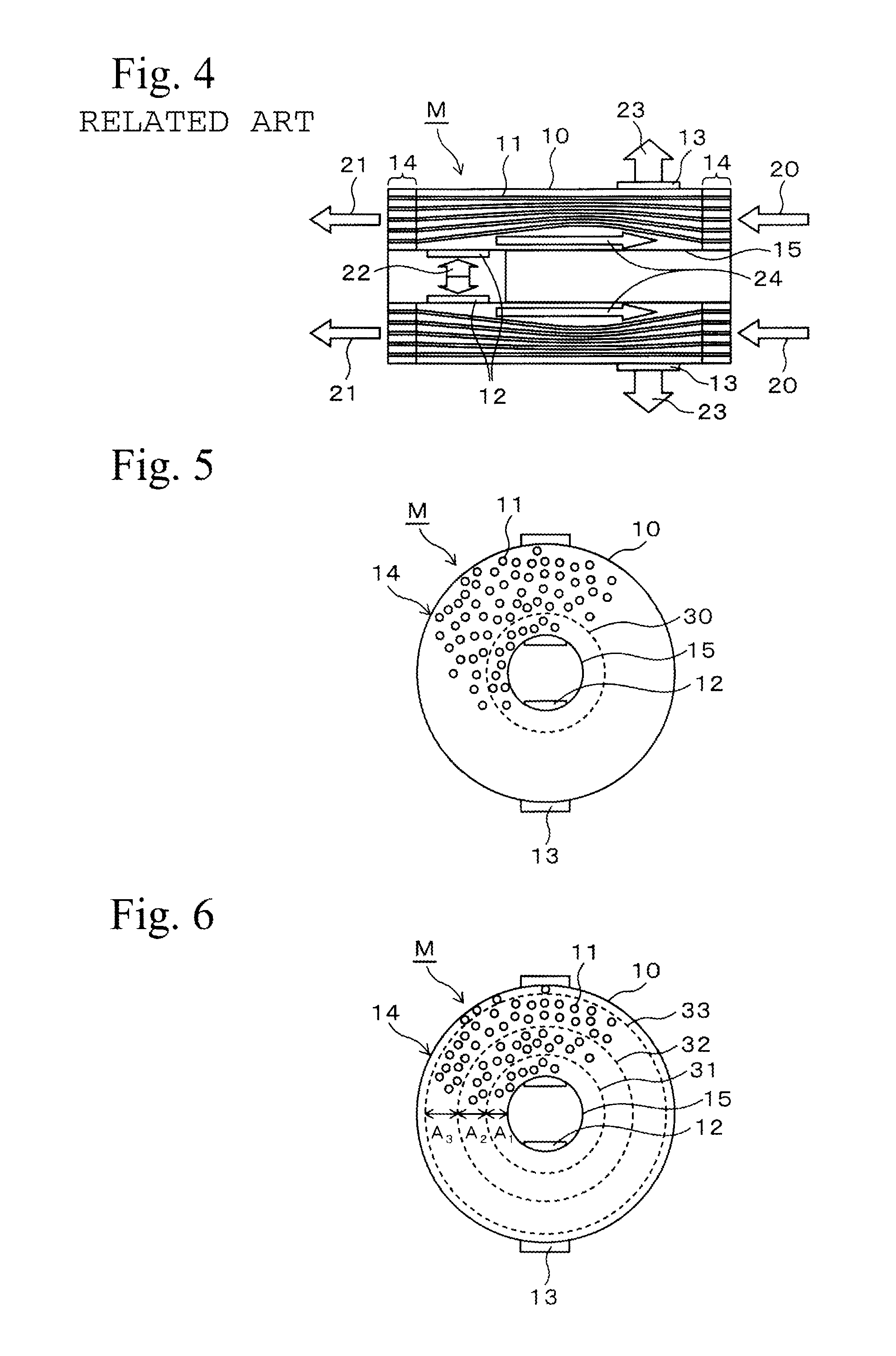 Hollow-fiber membrane module for moisture exchange