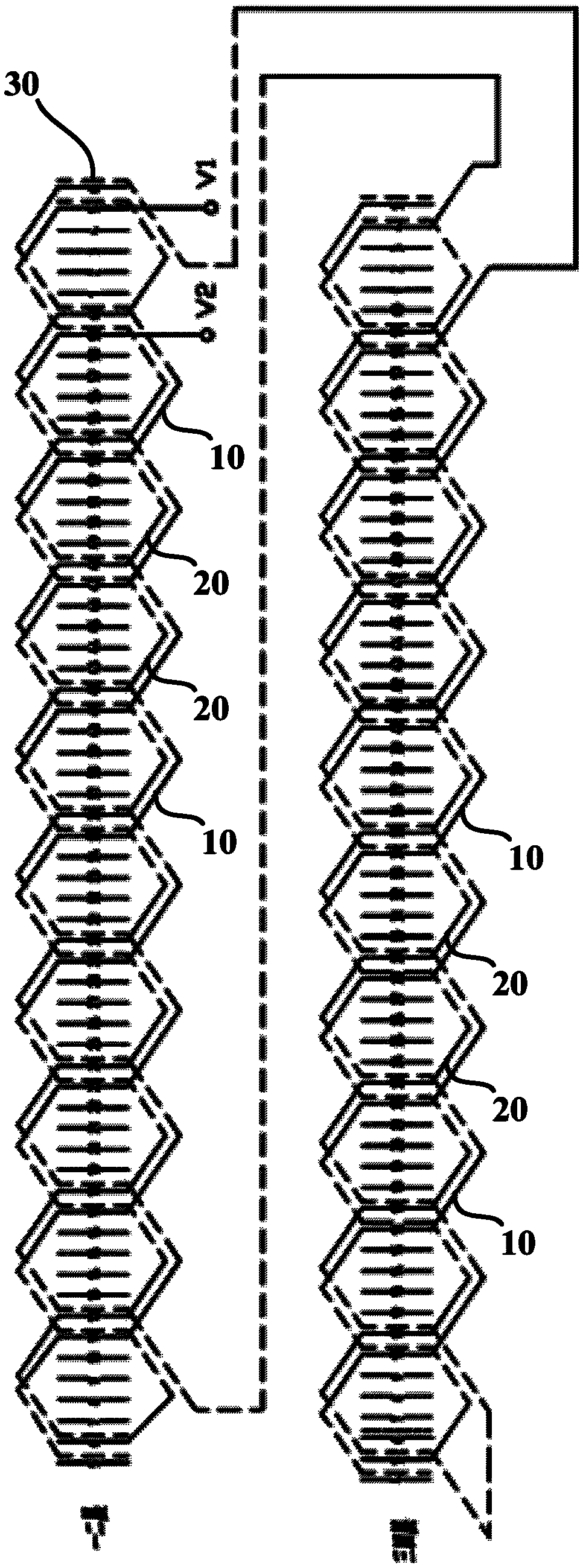 Flat wire stator winding structure of motor