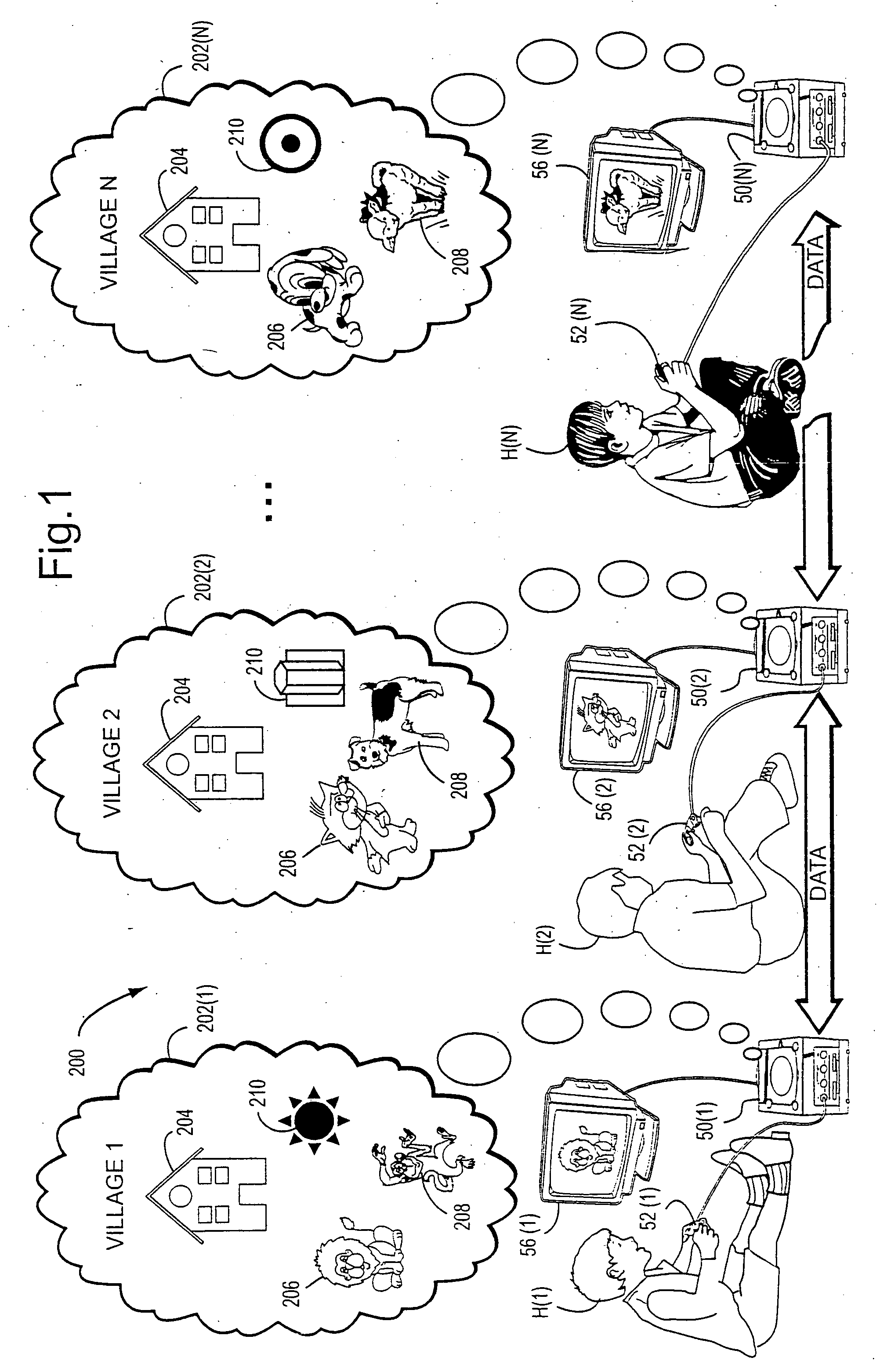 Method and apparatus for multi-user communications using discrete video game platforms