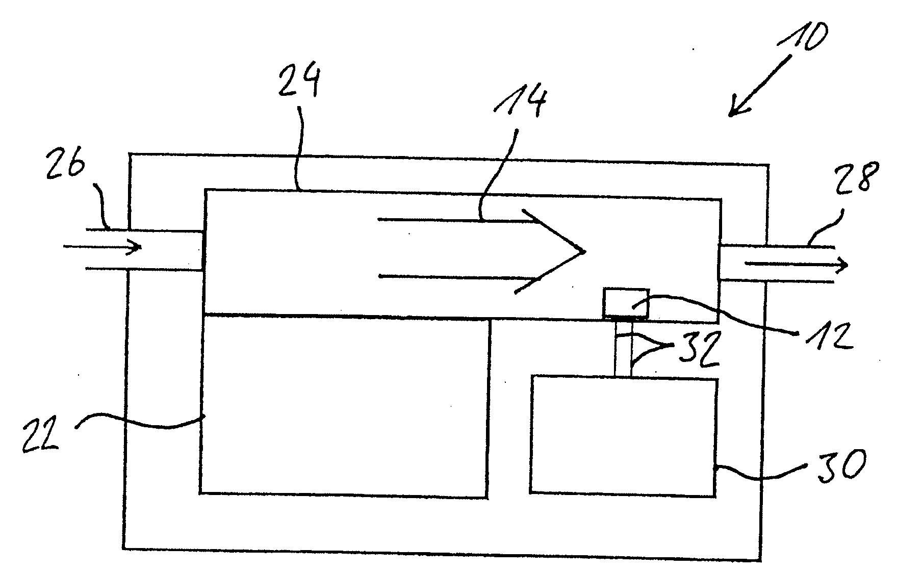 Heating Device Using a Calorimetric Measurement Flow Sensor for Overheating Protection