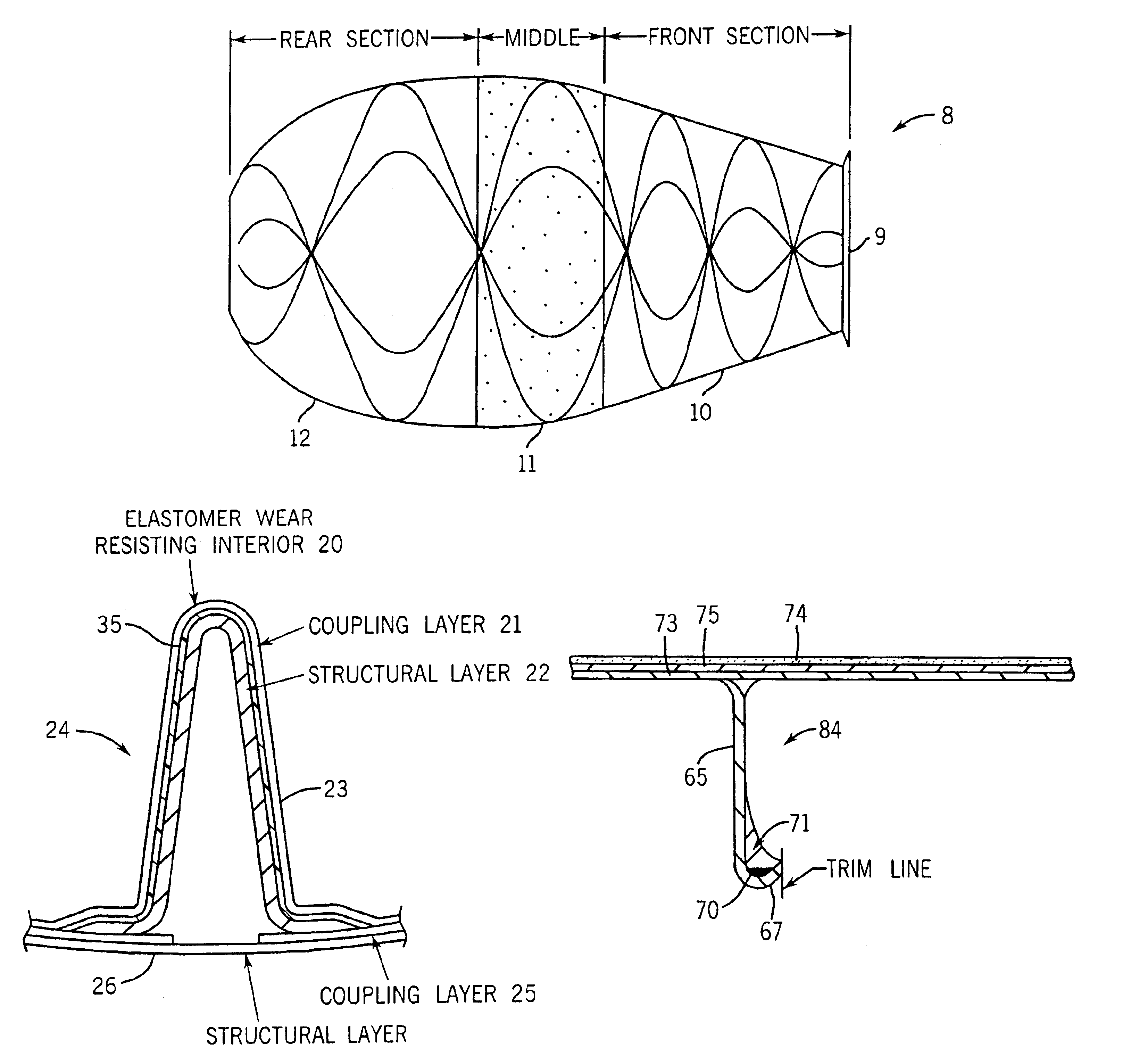 Plastics drum for concrete mixing and methods of manufacture thereof