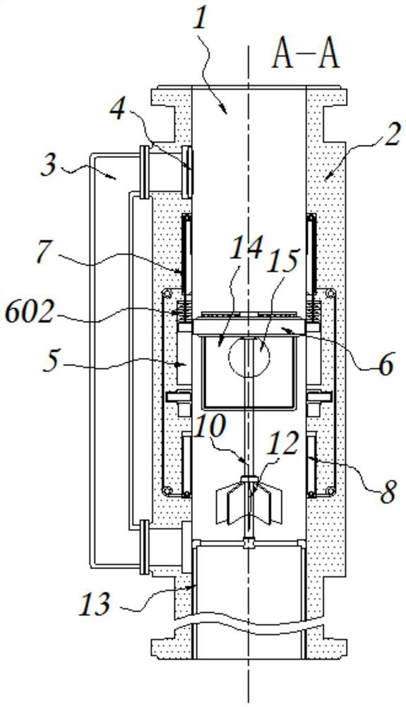 Water conservancy pipeline with automatic slag removal function for water conservancy project