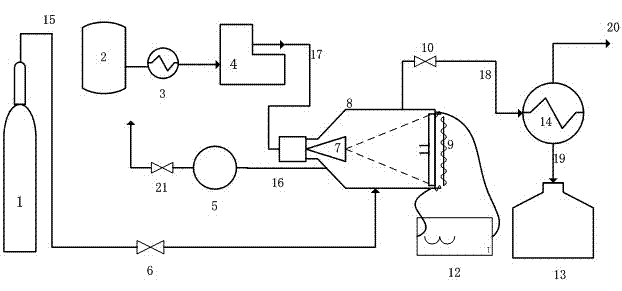 Method and device for catalytic preparation of hydrogen from naphthenic hydrocarbon