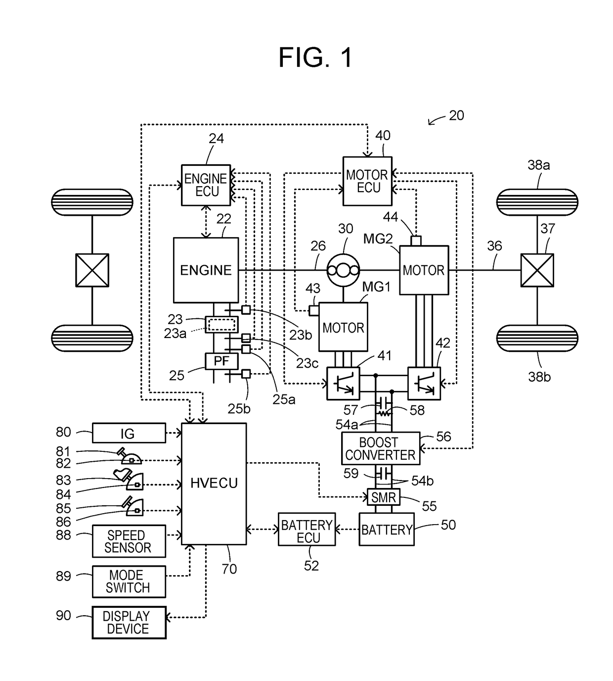 Vehicle, control device for vehicle, and control method for vehicle