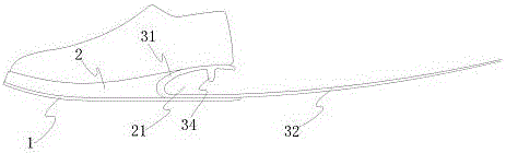 A shoe sole with adjustable shock-absorbing effect and a shoe with the shoe sole