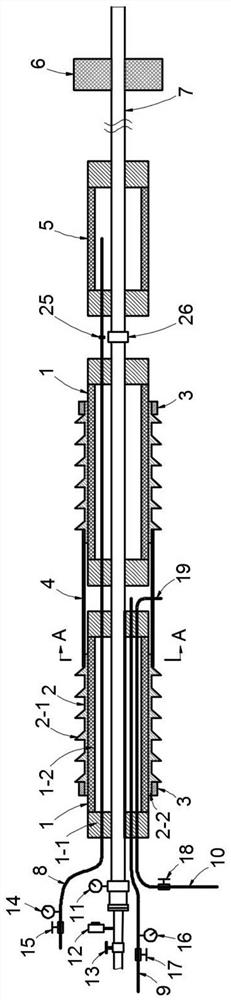 A recyclable high-resistance high-pressure drilling sealing device and using method