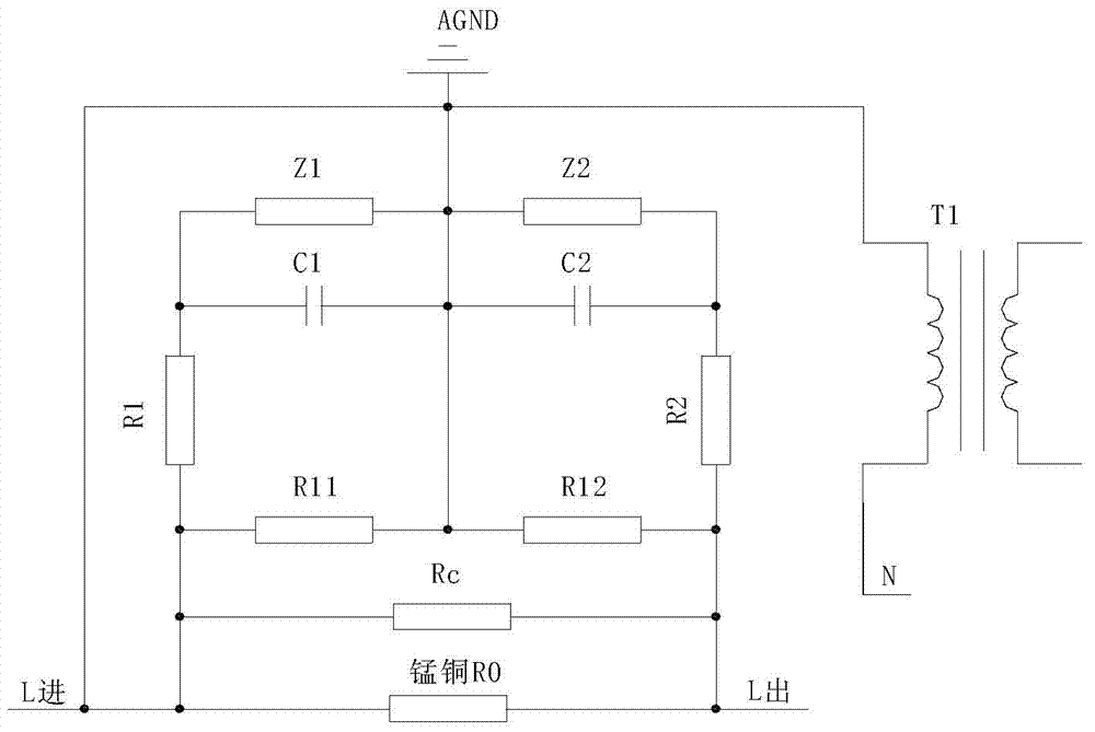 Single-phase electric energy meter sampling circuit