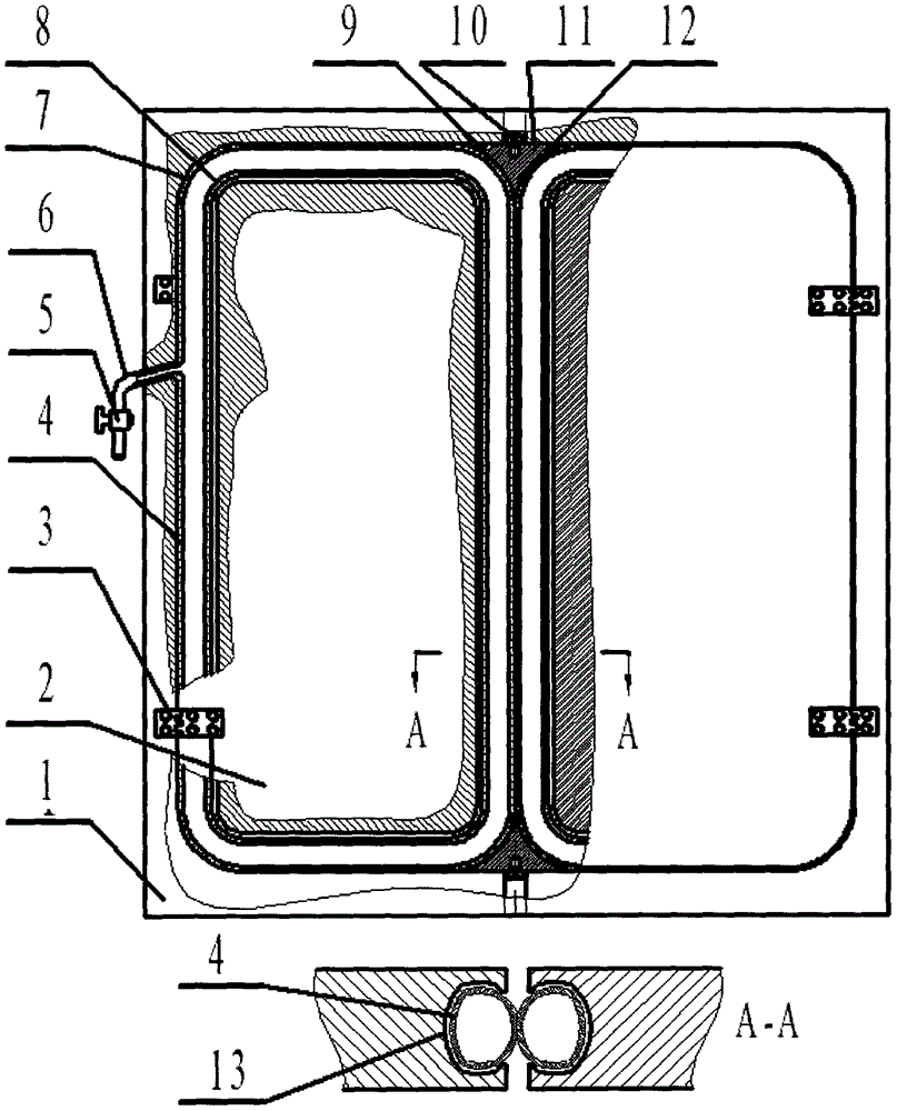 Air pressure air-tight door (window) of granary