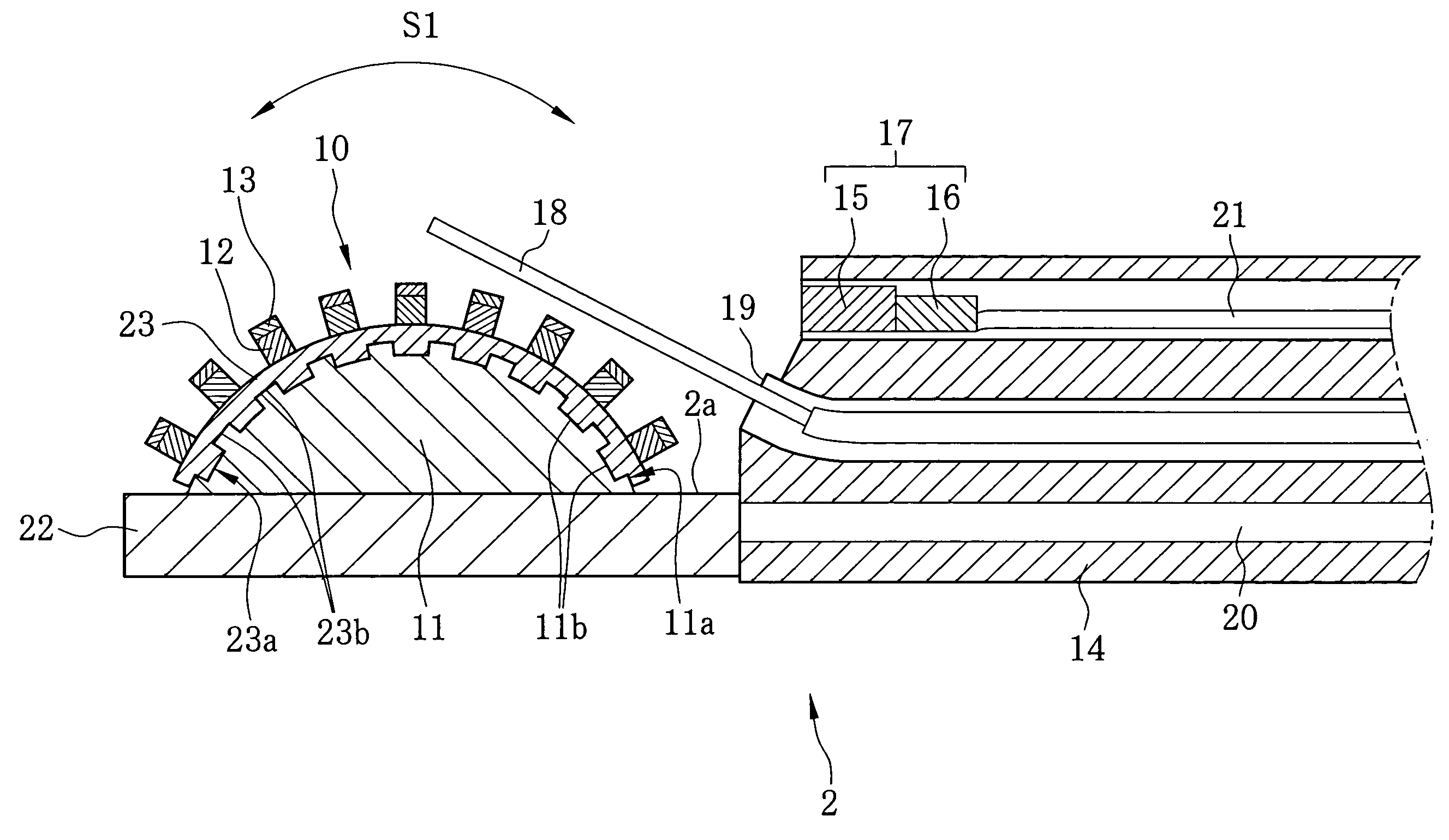 Joining method for curved surfaces, and ultrasonic probe and manufacturing method thereof