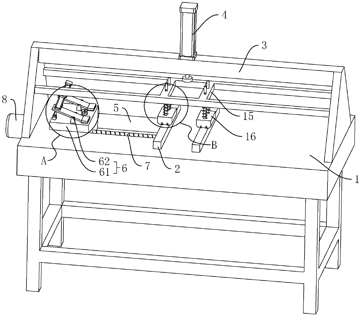 Steel plate leveling device