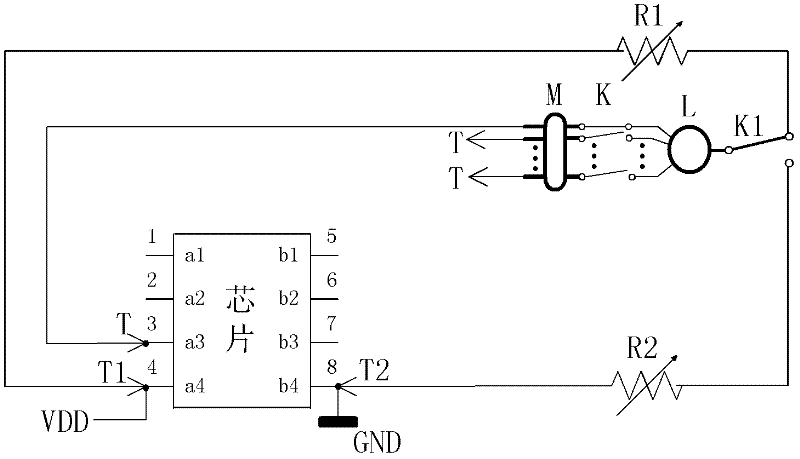 Fixed-high and fixed-low fault injecting circuit and method for online test of digital circuit board