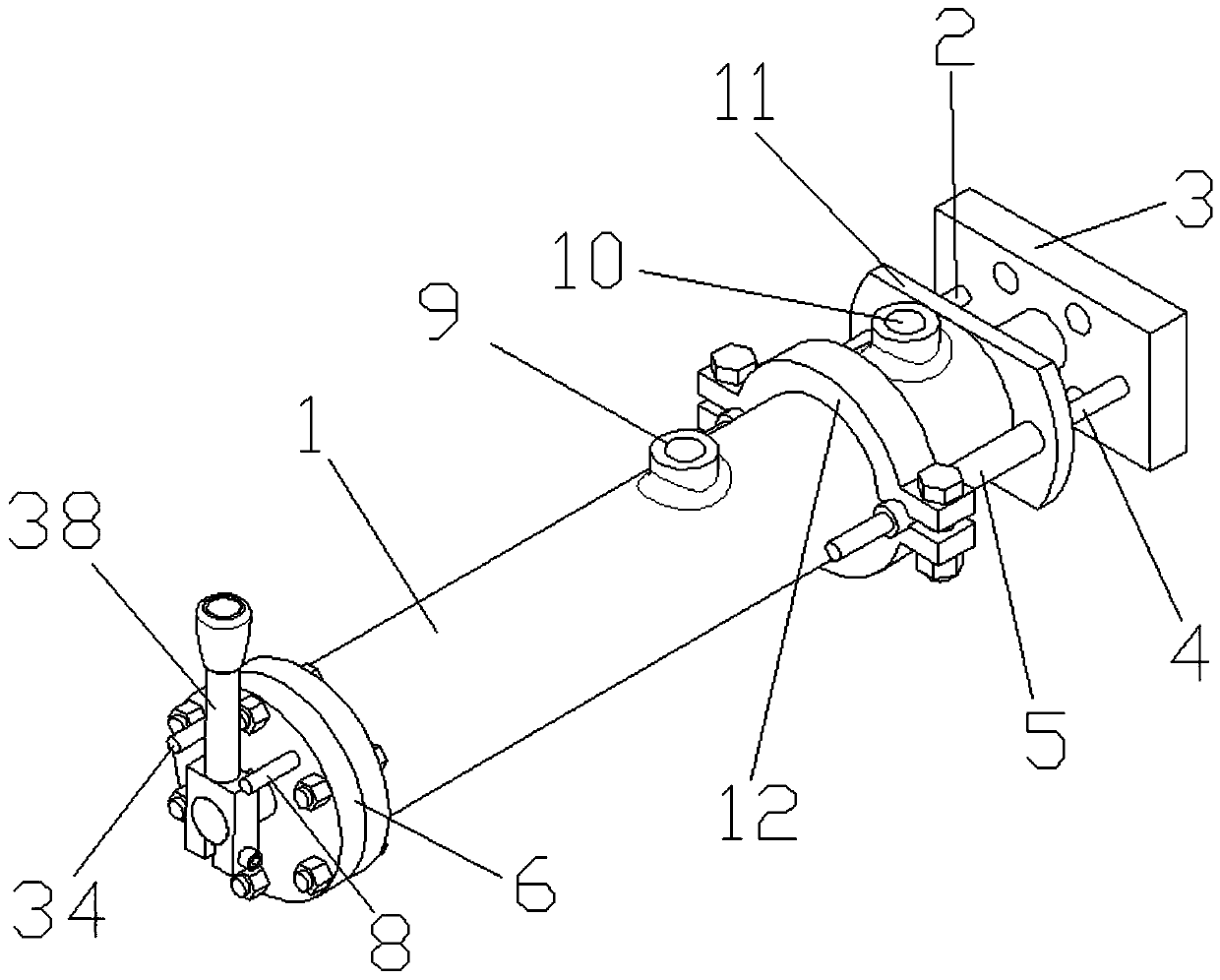 Two-dimensional hydraulic cylinder and variable damping control type two-dimensional hydraulic cylinder