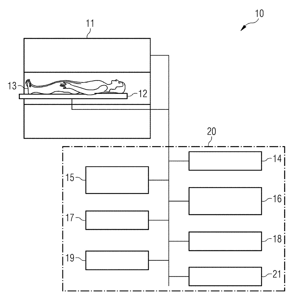 Method and magnetic resonance apparatus for optimizing the simultaneous acquisition of magnetic resonance data from multiple slabs or slices