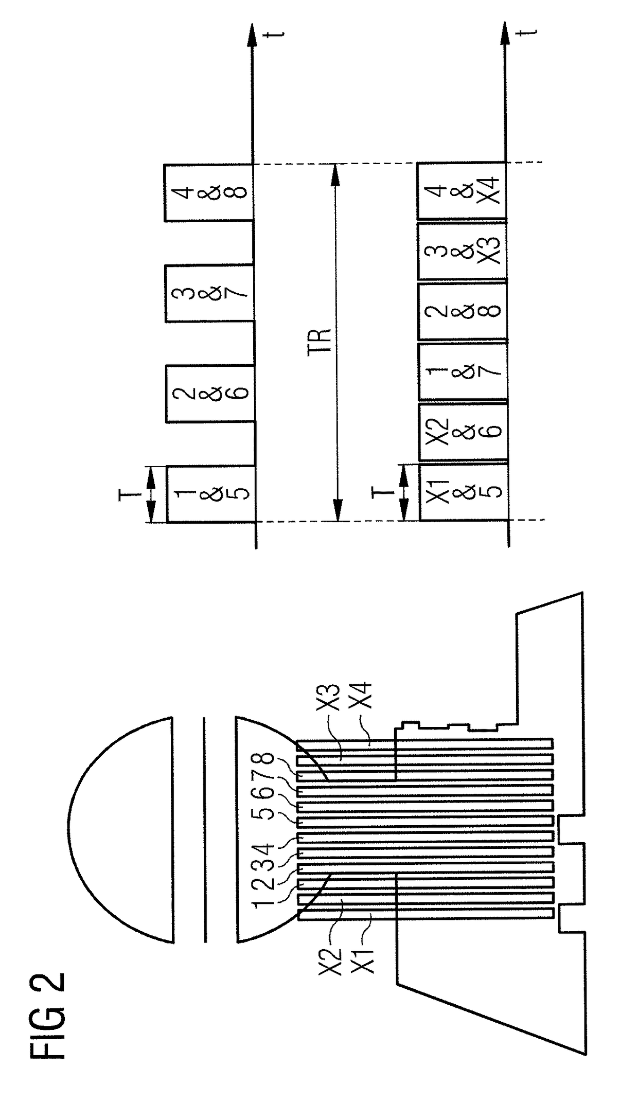 Method and magnetic resonance apparatus for optimizing the simultaneous acquisition of magnetic resonance data from multiple slabs or slices