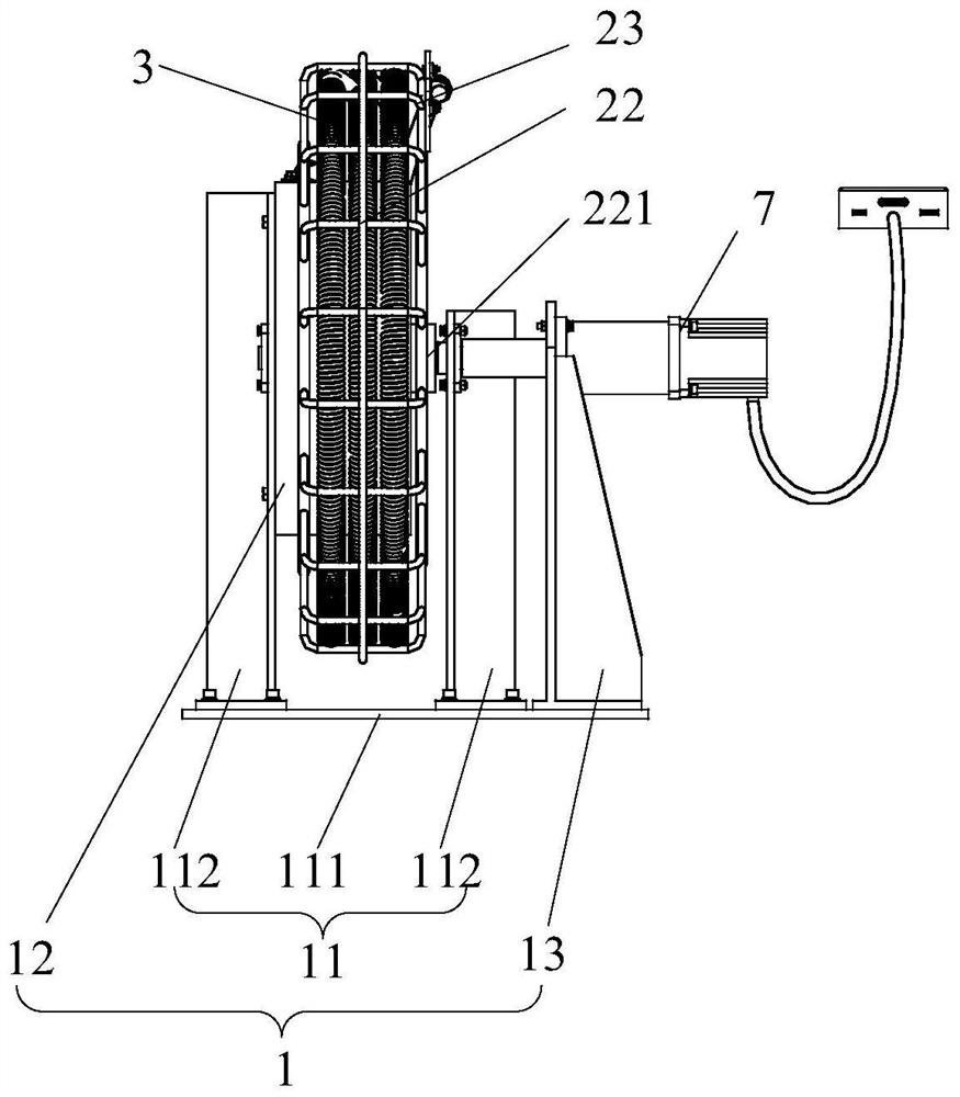 Cable rotating device