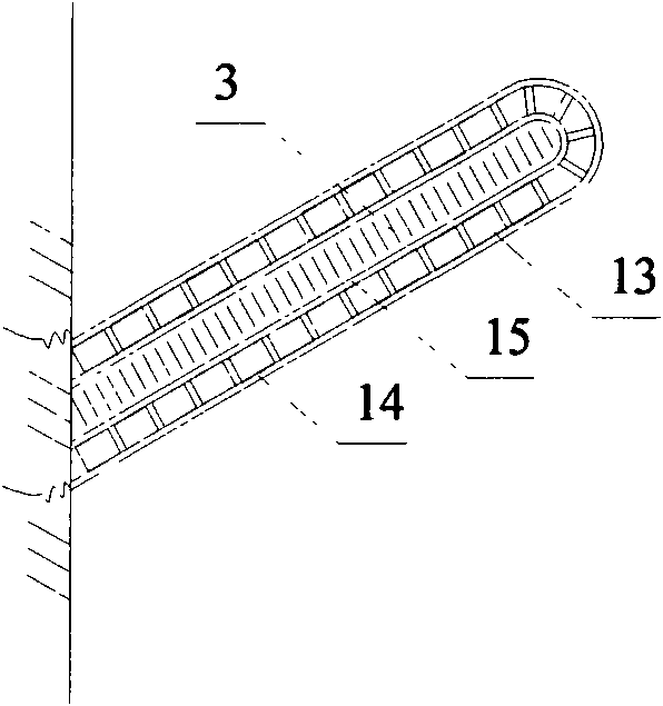 Combined type water-purifying spur dike group system for heavily polluted rivers