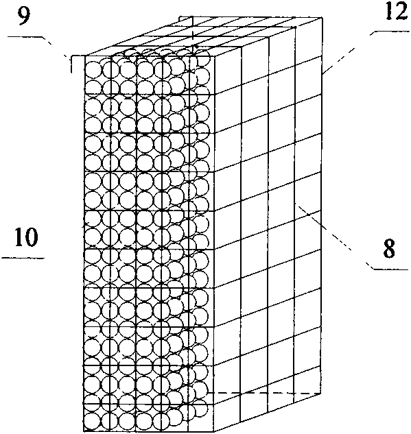 Combined type water-purifying spur dike group system for heavily polluted rivers