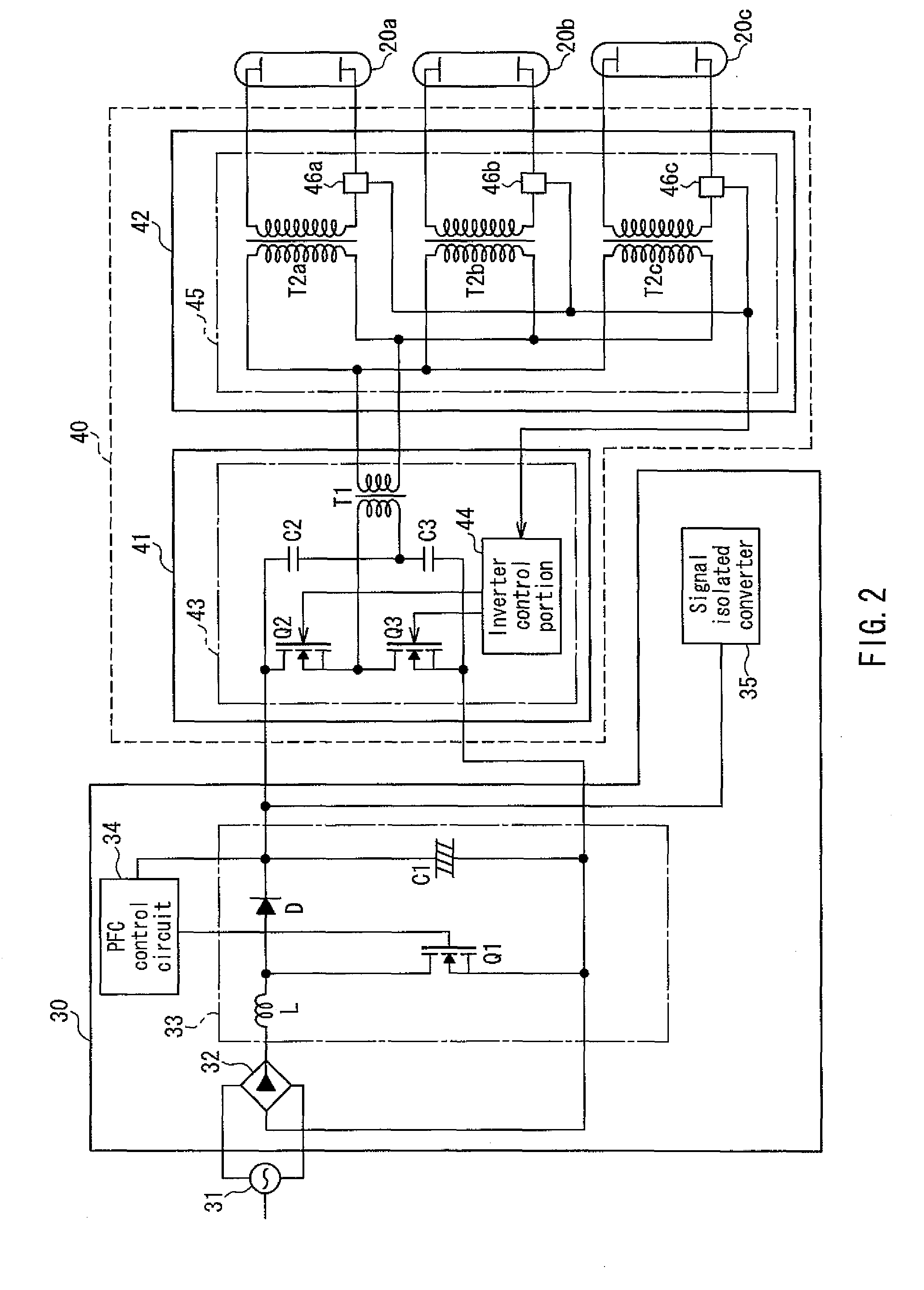 Backlight device and display equipped with the device