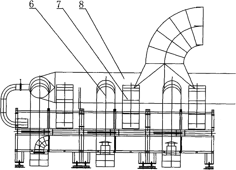 Energy-saving glazing roller kiln for producing interior wall bricks